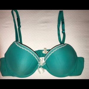 Aerie Bridget turquoise bra 36A